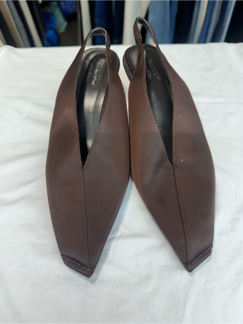 MASSIMO DUTTI Heeled satin shoes .limited Edition.